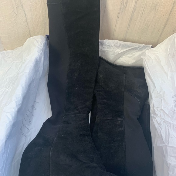 Stuart Weitzman black over the knee suede boots size 6.5 - Picture 4 of 7